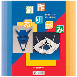 まとめ）トーヨー 教育おりがみ75.0×75.0cm 10色金銀入 000014 1パック